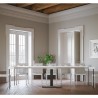 Mesa de comedor consola extensible 90x40-300cm madera blanca Capital Catálogo