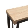 Consola de madera con mesa exterior extensible 90x40-190cm Dalia Small Nature Descueto
