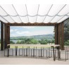 Consola de mesa exterior extensible 90x40-290cm Dalia Premium Nature Stock