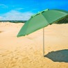 Sombrilla mar playa aluminio 180 cm antiviento protección uv Corsica 