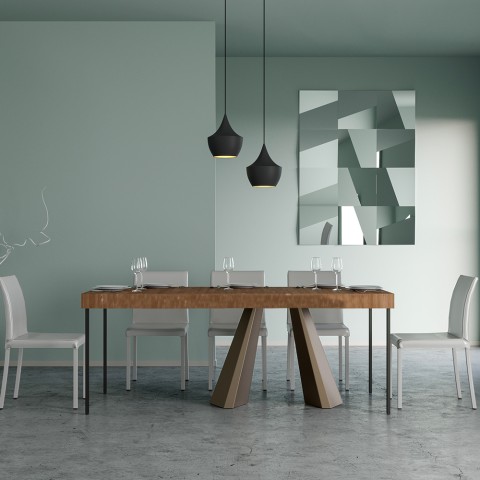 Mesa de comedor extensible Diamante Premium Fir 90x40-300cm Promoción