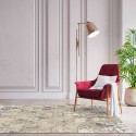 Opera Damasco Beige alfombra rectangular con relieve moderna diseño Promoción