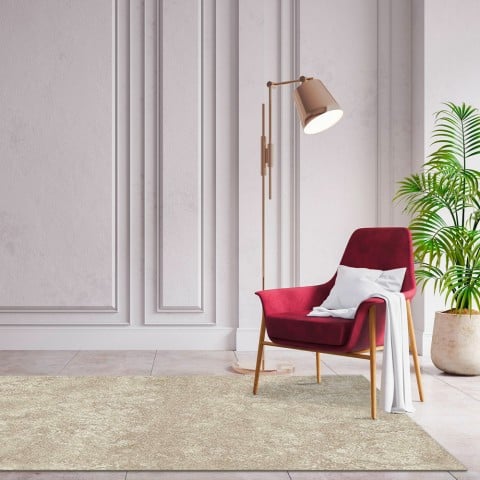 Opera Luxury Beige alfombra rectangular con relieve moderna diseño Promoción