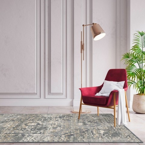 Opera Persian Grey alfombra rectangular con relieve moderna diseño Promoción