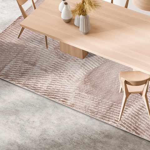Alfombra de salón de diseño moderno Victory Abstract Grey Brown