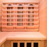 Sauna finlandesa a infrarrojos de madera 2/3 plazas Apollon 2C Medidas