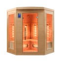 Sauna finlandesa a infrarrojos de madera 3/4 plazas Apollon 3C Venta