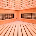 Sauna finlandesa a infrarrojos de madera 3/4 plazas Apollon 3C Descueto