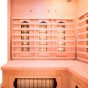 Sauna finlandesa a infrarrojos de madera 3/4 plazas Apollon 3C Características