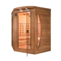 Sauna finlandesa a infrarrojos angular 3 plazas Dual Healthy Spectra 4 Oferta