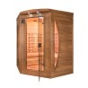 Sauna finlandesa a infrarrojos angular 3 plazas Dual Healthy Spectra 4 Oferta