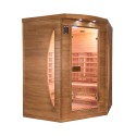 Sauna finlandesa a infrarrojos angular 3 plazas Dual Healthy Spectra 4 Venta