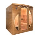 Sauna a infrarrojos de madera 4 plazas Dual Healthy Spectra 5 Promoción