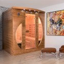 Sauna a infrarrojos de madera 4 plazas Dual Healthy Spectra 5 Venta