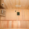 Sauna finlandesa de madera 2 plazas estufa eléctrica 3,5 kW Zen 2 Descueto
