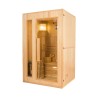 Sauna finlandesa de madera 2 plazas estufa eléctrica 4,5 kW Zen 2 Oferta
