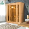 Sauna finlandesa de madera 3 plazas estufa eléctrica 3,5 kW Zen 3 Venta
