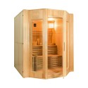 Sauna finlandesa tradicional 4 plazas estufa eléctrica de madera Zen 4 Rebajas