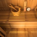 Sauna de casa de madera finlandesa para 3 personas 3,5 kW Sense 3 Descueto