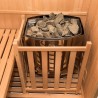 Sauna finlandesa tradicional 4 plazas estufas casera 4,5 kW Sense 4 Modelo