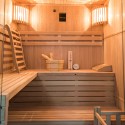 Sauna finlandesa tradicional 4 plazas en leña de estufa casera 6 kW Sense 4 Descueto