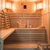 Sauna finlandesa tradicional 4 plazas en leña de estufa casera 6 kW Sense 4 Descueto