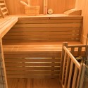 Sauna finlandesa tradicional 4 plazas en leña de estufa casera 6 kW Sense 4 Catálogo