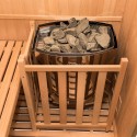 Sauna finlandesa tradicional 4 plazas en leña de estufa casera 6 kW Sense 4 Modelo