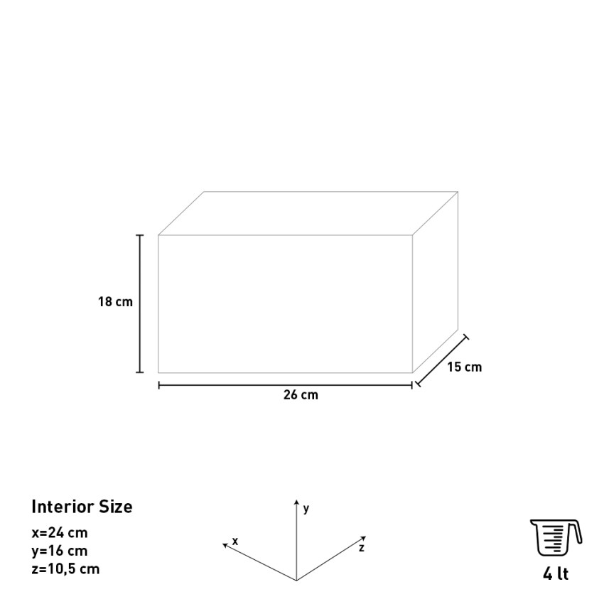 Caja fuerte de pared con llave profundidad 15cm Noway S1