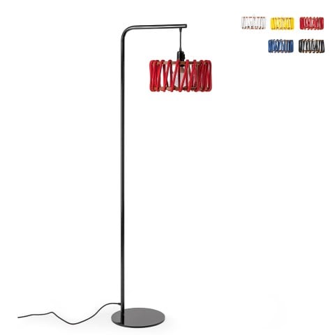 Lámpara de pie lámpara de pie diseño de tela de cuerda Macaron DF30