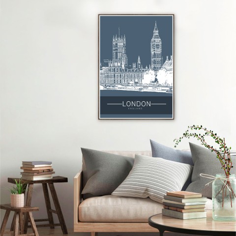 Cuadro con fotografía ciudad Londres 50x70cm Unika 0005