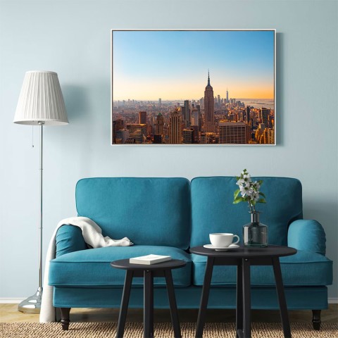 Cuadro con fotografía panorama New York 70x100 cm Unika 0034
