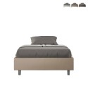 Cama contenedor 120x200 Sommier francés cuadrado y medio Azelia P1