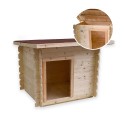 Caseta de madera para perros de talla media pequeña 98x77 h84cm Lilly Oferta