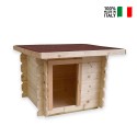 Caseta de madera de exterior para perros pequeños 77x60 h64cm Laila Venta
