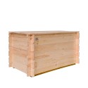 Baúl de jardín de madera para exteriores con capacidad 250 L Giove Descueto
