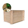 Baúl de madera para el exterior con capacidad 183 L Giunone Oferta