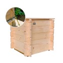 Baúl de jardín de madera con capacidad 99 L Gaia Oferta