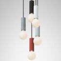 Lámpara suspendida cilindro diseño minimalista cocina restaurante Ila