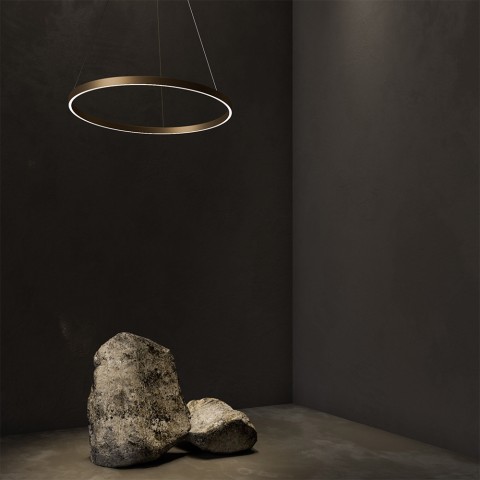 Lámpara colgante circular anillo de luz LED Ø 80cm Rim Maytoni