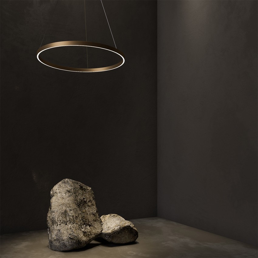 Lámpara colgante circular anillo de luz LED Ø 60cm Rim Maytoni Promoción