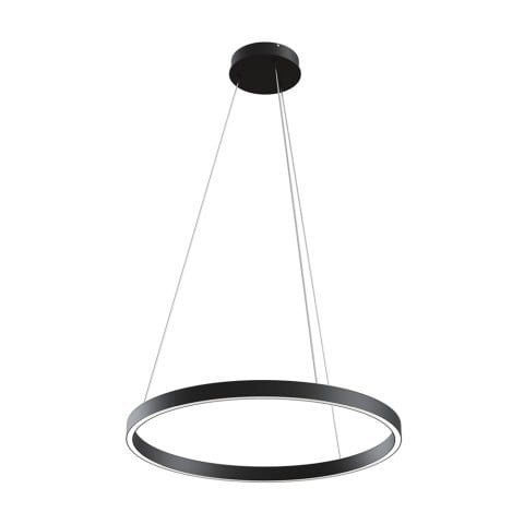Lámpara colgante LED circulo negro Ø 60cm Rim Maytoni