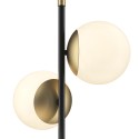 Lámpara de pie moderna con 3 esferas en cristal blanco Nostalgia Oferta