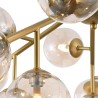 Lámpara de salón con esferas de cristal en metal dorado Dallas Maytoni Rebajas