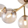 Lámpara de metal dorado con bolas de cristal Dallas Maytoni Rebajas