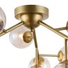 Lámpara de metal dorado con bolas de cristal Dallas Maytoni Oferta