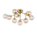 Lámpara de metal dorado con bolas de cristal Dallas Maytoni Promoción