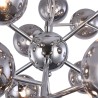 Lámpara colgante de diseño moderno con esferas de cristal cromado Dallas Maytoni Descueto