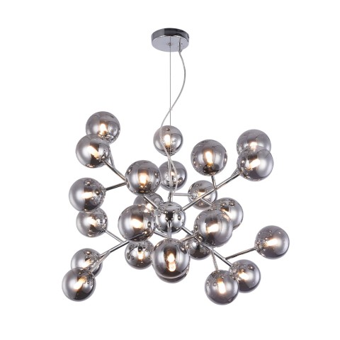 Lámpara colgante de diseño moderno con esferas de cristal cromado Dallas Maytoni