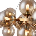 Lámpara colgante dorada con 25 esferas, estilo moderno Dallas Maytoni Descueto